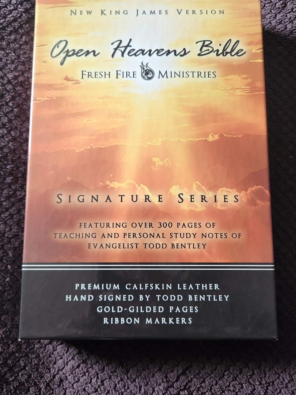 Open Heavens Bible-Signature Series by Fresh Fire Ministries-Genuine Calfskin